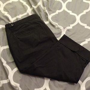 Black Old Navy, cuffed capris